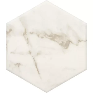 MB21HEX89KMT Marble Obsession Calacatta Gold 8HEX Matte